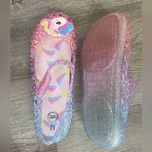 Unicorn Jelly Shoes Girls Size 12